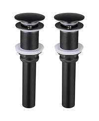 Rainsken 2 Pcs Bathroom Sink Drain without Overflow