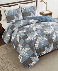Lucky Brand Jianna Patchwork Reversible 3-Pc. Quilt Sets