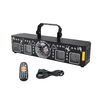 Artudatech 5-in-1 Magic Ball Party Light - Laser Projector with 96 Patterns, Uv, Strobe & Rgb Wash