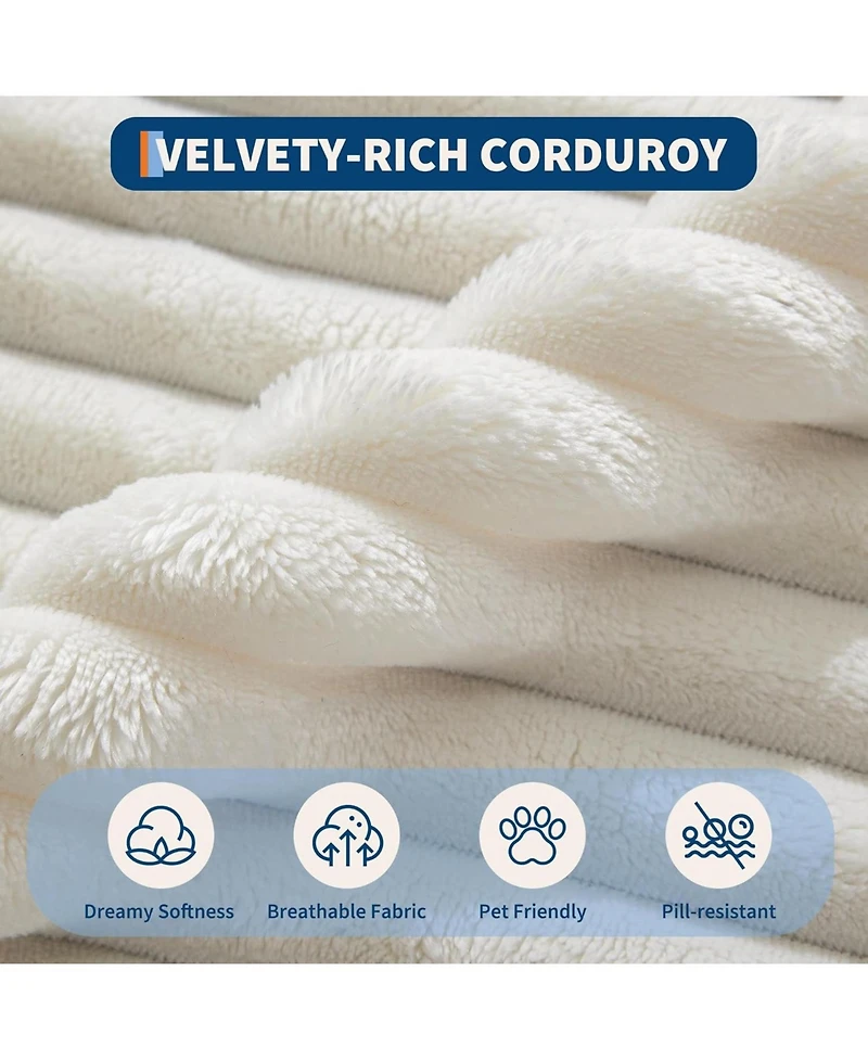 gaomon Oversized Chaise Lounge Chair 54 61" Indoor Corduroy Cloud Boneless Single Couch Sofa with 4 Pillows Armrests & Deep Seat No Assembly Comf