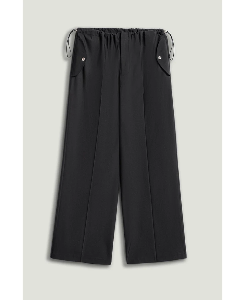 Nocturne Women's Relaxed Drawstring Wide-Leg Pants