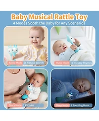 Alilo Smarty Bunny 0–24 Months Musical Light Up Sensory Educational Baby Rattle