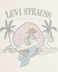 Levi's Girls' 7-16 Mermaid Round Neck T-Shirt