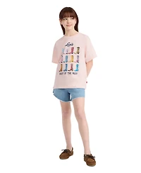 Levi's Girls' 7-16 Oversized Boots Crewneck T-Shirt