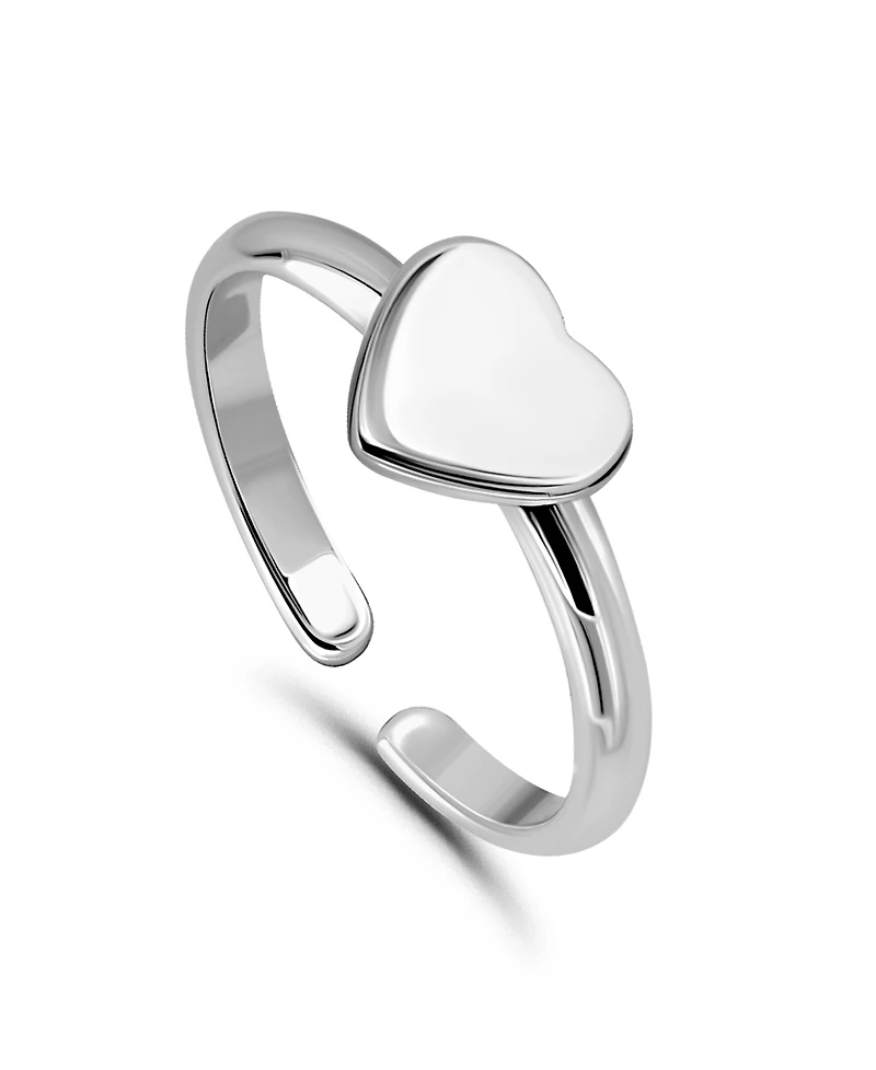 Giani Bernini Polish Heart Adjustable Toe Ring. 18Kt Gold over Sterling Silver. Created for Macy's.
