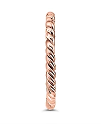 Giani Bernini Rope Twist Adjustable Toe Ring. 18KT Rose Gold over Sterling Silver. Created for Macy's.
