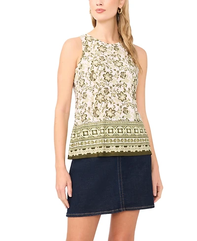 Vince Camuto Women's Printed Sleeveless Tank Top
