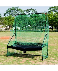 Furlihong Heavy Duty Baseball and Softball Recycling System Net with Iron Frame and Waterproof Netting