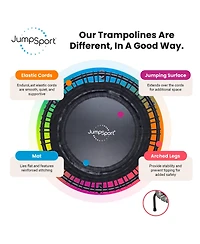 JumpSport 230 Fitness Trampoline, 39-inch | Essential | Low-Impact Home Rebounder | 3-Piece Frame
