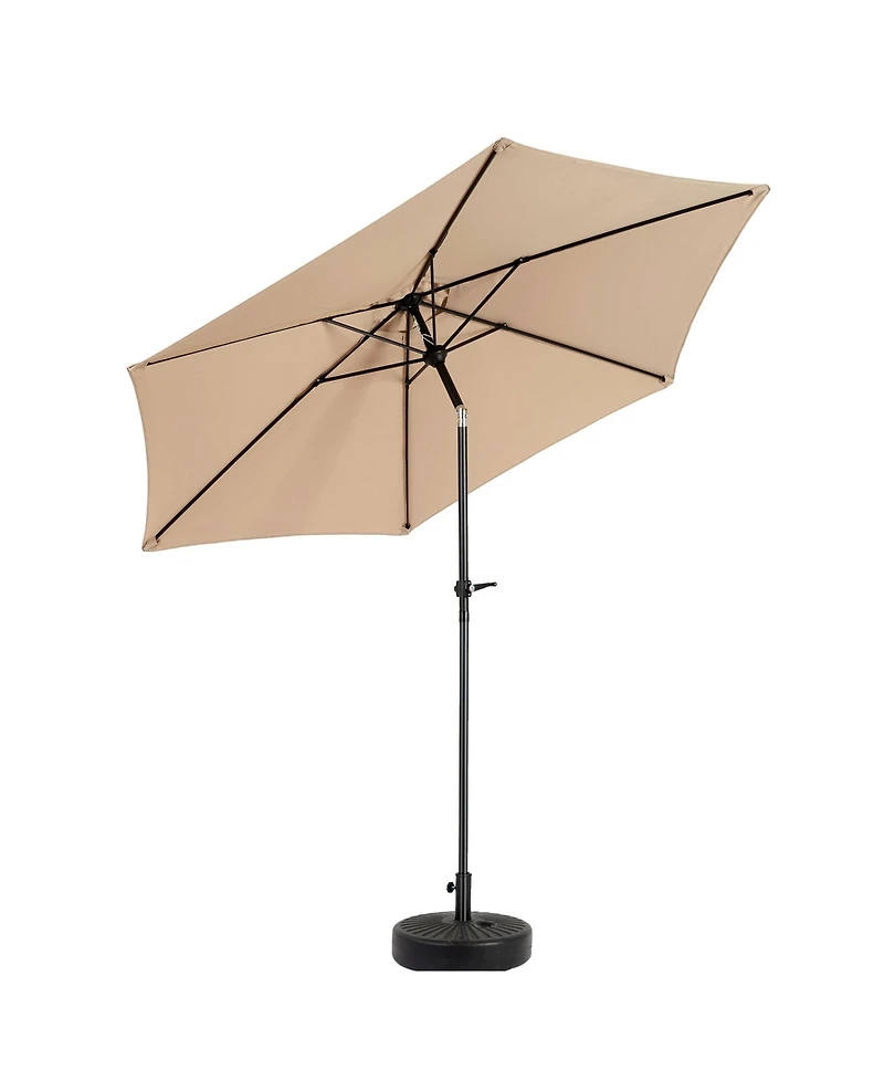Clihome 9FT Outdoor Patio Umbrella Outdoor Table Umbrella with Push Button Tilt and Crank