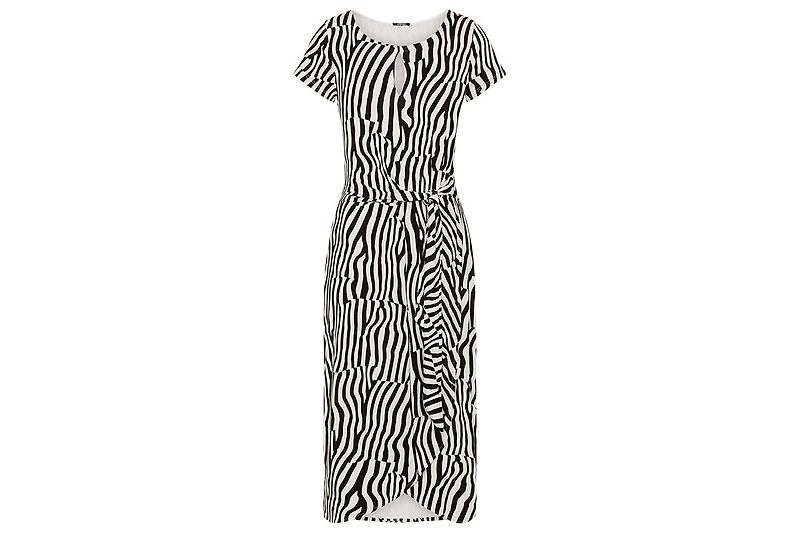 Olsen Women's Modern Zebra Faux Wrap Dress