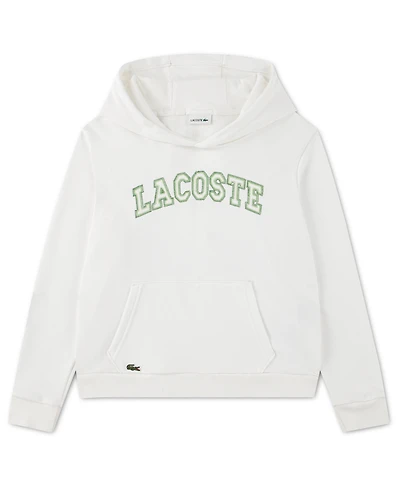 Lacoste Boys' 10-16 Chain Stitch Pull-On Hoodie