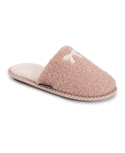 Muk Luks Women's Novelty Punch Needle Scuff Slipper