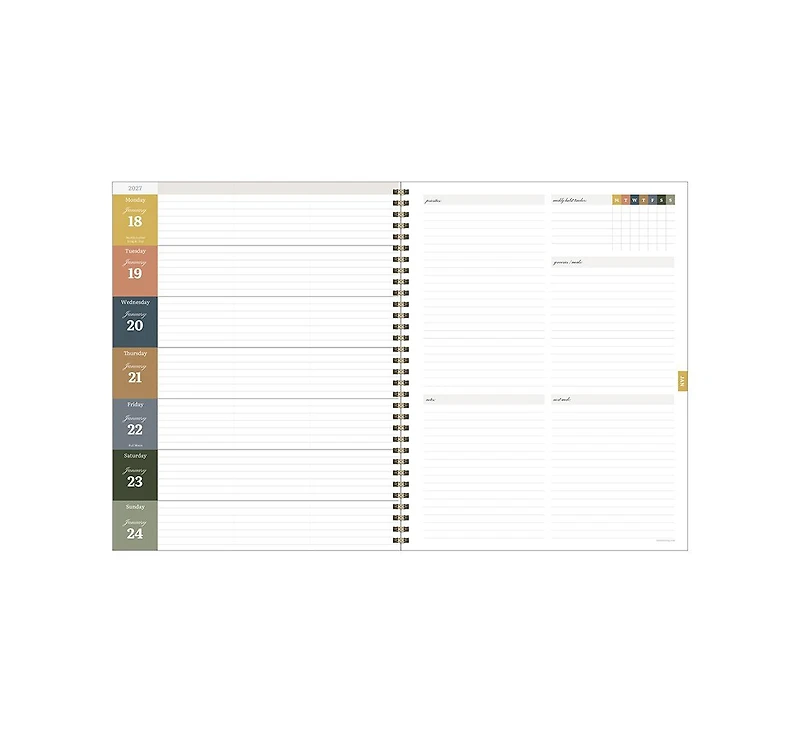 Tf Publishing Paper Goods July 2026 - June 2027 Large Weekly Monthly Planner