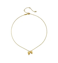 Satya Jewelry Sacred Connection Topaz Lotus Heart Necklace