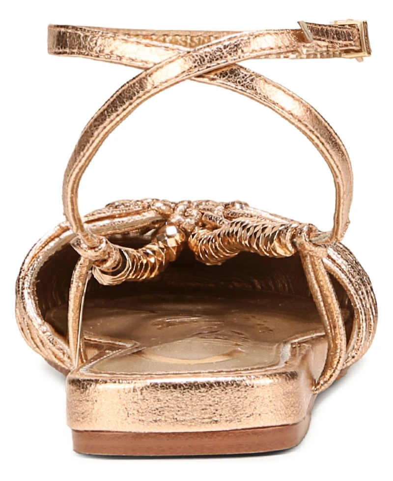 Circus Ny by Sam Edelman Women's Kassie Caged Ankle Strap Flat Sandals