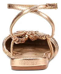 Circus Ny by Sam Edelman Women's Kassie Caged Ankle Strap Flat Sandals