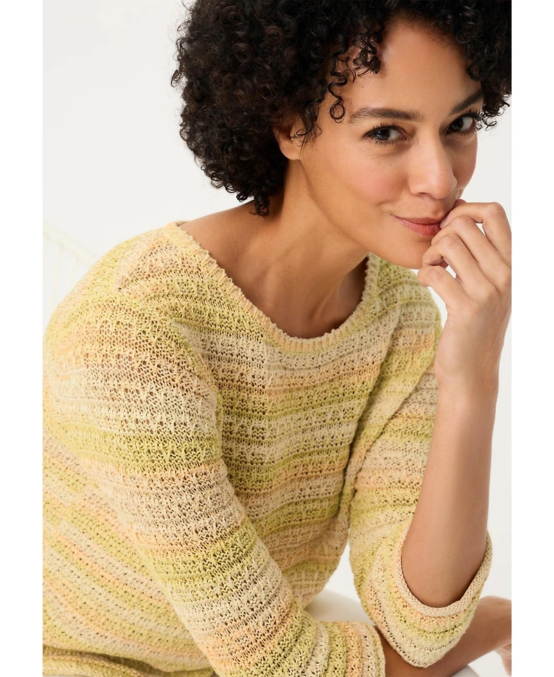 Olsen Women's Ombre Stripe Sweater