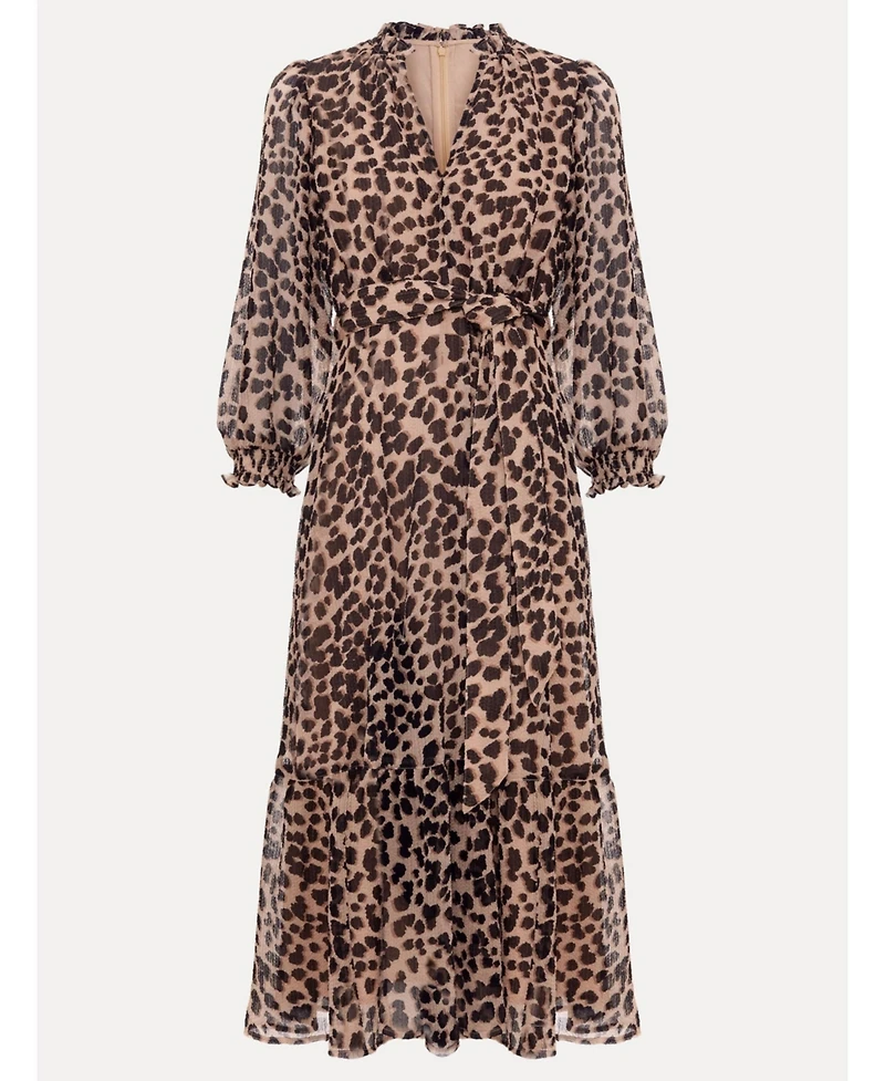 Phase Eight Women's Carra Leopard Midi Dress
