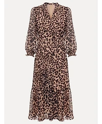 Phase Eight Women's Carra Leopard Midi Dress