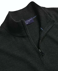 Charles Tyrwhitt Men's Long Sleeve Quarter-Zip Merino Wool Sweater