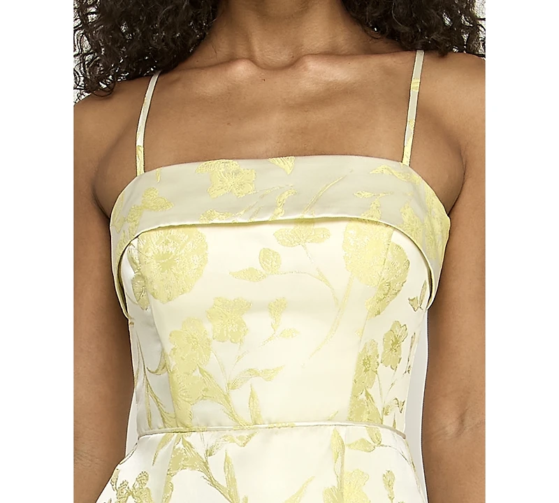 pear culture Juniors' Square Neck Long Dress