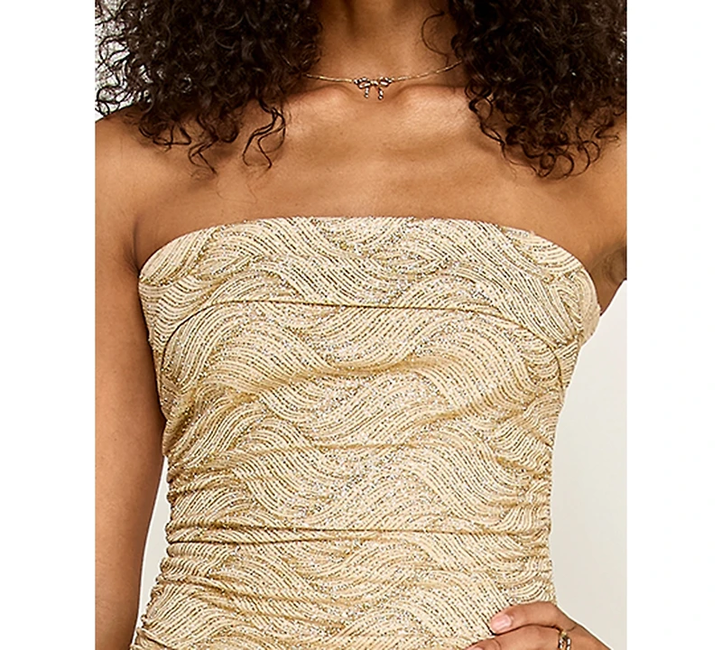 Emerald Sundae Women's Strapless Knit Gown