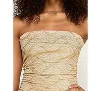 Emerald Sundae Women's Strapless Knit Gown