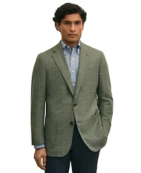 B by Brooks Brothers Men's Hopsack Classic-Fit Wool Blazer