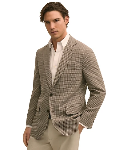 B by Brooks Brothers Men's Hopsack Classic-Fit Wool Blazer