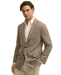 B by Brooks Brothers Men's Hopsack Classic-Fit Wool Blazer