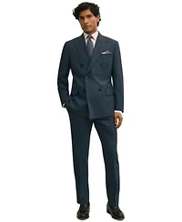 B by Brooks Brothers Mens Pinstripe Wool Classic Fit Double Breasted Suit Separates