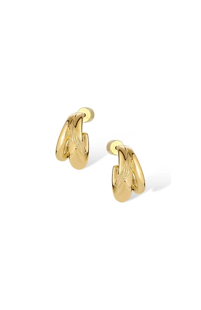 Retro Chic Leaf Earrings