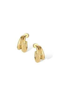 Retro Chic Leaf Earrings