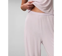 Calvin Klein Women's Wide-Leg Sleep Pajama Pants