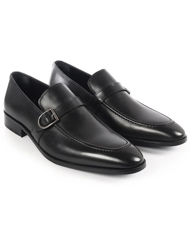 Vellapais Men's Classic Monk Strap Loafers
