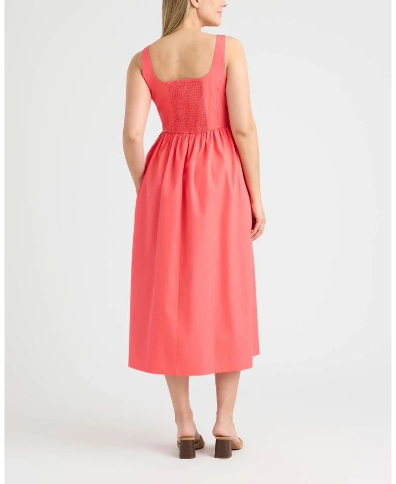 Ellen Tracy Women's Poplin Bustier Dress