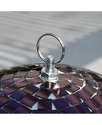 Yescom 16" Large Disco Ball with Motor and Light 6RPM Rotator & 2PCS 3W Rgb Spotlights for 70s 80s Party Dj Bands Club Event Purple