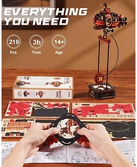 Robotime Pendulum Balance Toy, 3D Wooden Puzzles for Adults, Retro Deep-Sea Adventurer, Diy Craft Wood Puzzle Kit
