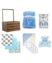 3 Stories Trading Baby Boys' & Baby Girls' Necessities Baby Shower Wardrobe Gift Crate, 16-Piece Set