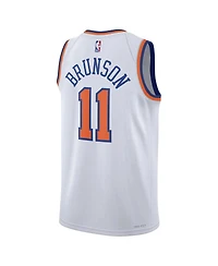 Nike Men's Women's Jalen Brunson White New York Knicks Swingman Jersey