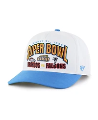 '47 Brand Men's White/Powder Blue Nfl Multi-Team Throwback Dueling Logos Adjustable Hitch Hat