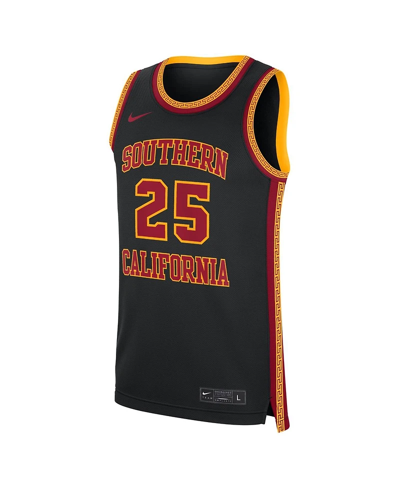Nike Men's 25 Black Usc Trojans Alternate Replica Basketball Jersey