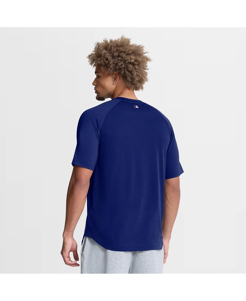 Nike Men's Royal Los Angeles Dodgers Authentic Collection Batting Practice Pre-Game Raglan Dri-fit T-Shirt