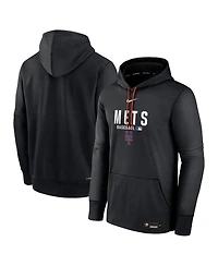 Nike Men's Black New York Mets Authentic Collection Therma-fit Hoodie
