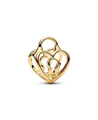 Pandora Openwork Heart Padlock Charm
