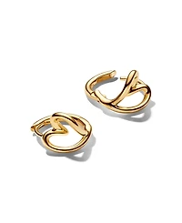 Pandora Organically Shaped Heart Small Hoop Earrings