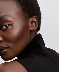 Pandora Elevated Red Heart Stud Earrings