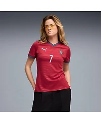 Puma Women's Cristiano Ronaldo Red Portugal National Team 2026 Home Replica Jersey