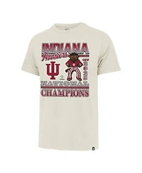 47 Brand Men's Natural Indiana Hoosiers College Football Playoff 2025 National Champions Big Tall Mascot T-Shirt